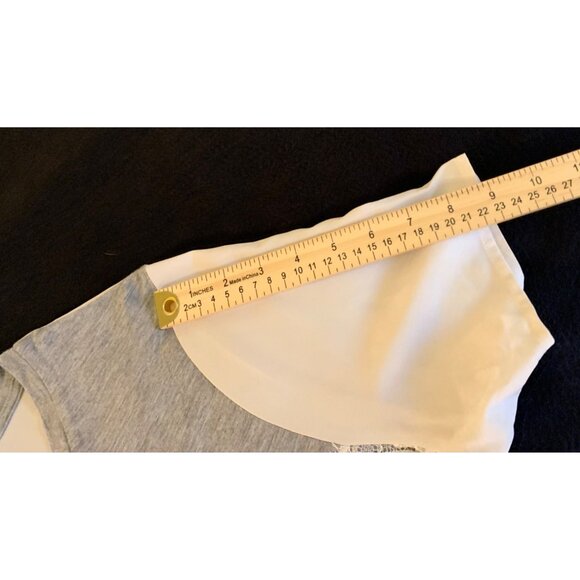 Apt. 9 Womens Lace Panel Knit Top with Short Sleeves & Scoop Neck - Size Large - Picture 7 of 9